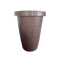 Vaso Grego Redondo 5 Litros - 27cm X 21cm Cor Café - 2
