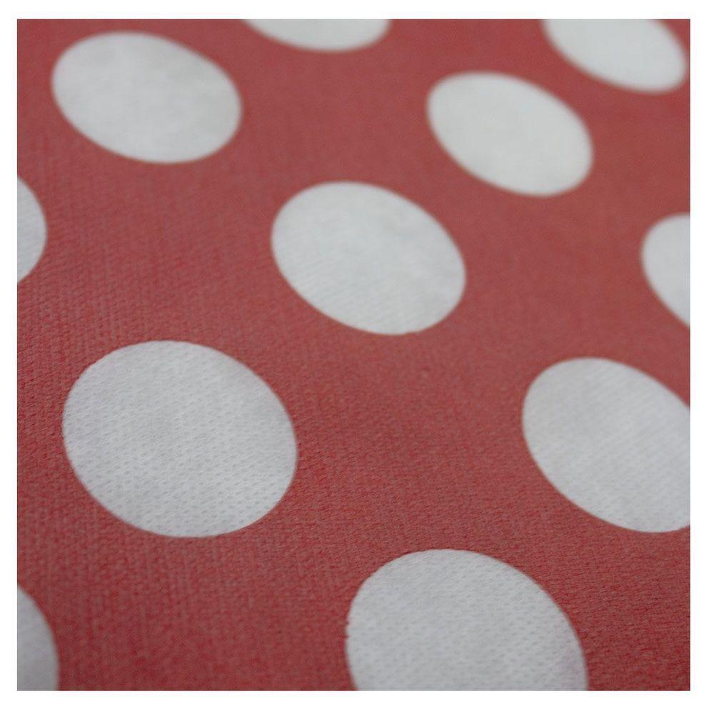Toalha De Mesa Poá Vermelho E Branco Tnt 70cm X 70cm - 5 Un. - 4