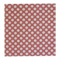 Toalha De Mesa Poá Vermelho E Branco Tnt 70cm X 70cm - 5 Un. - 2