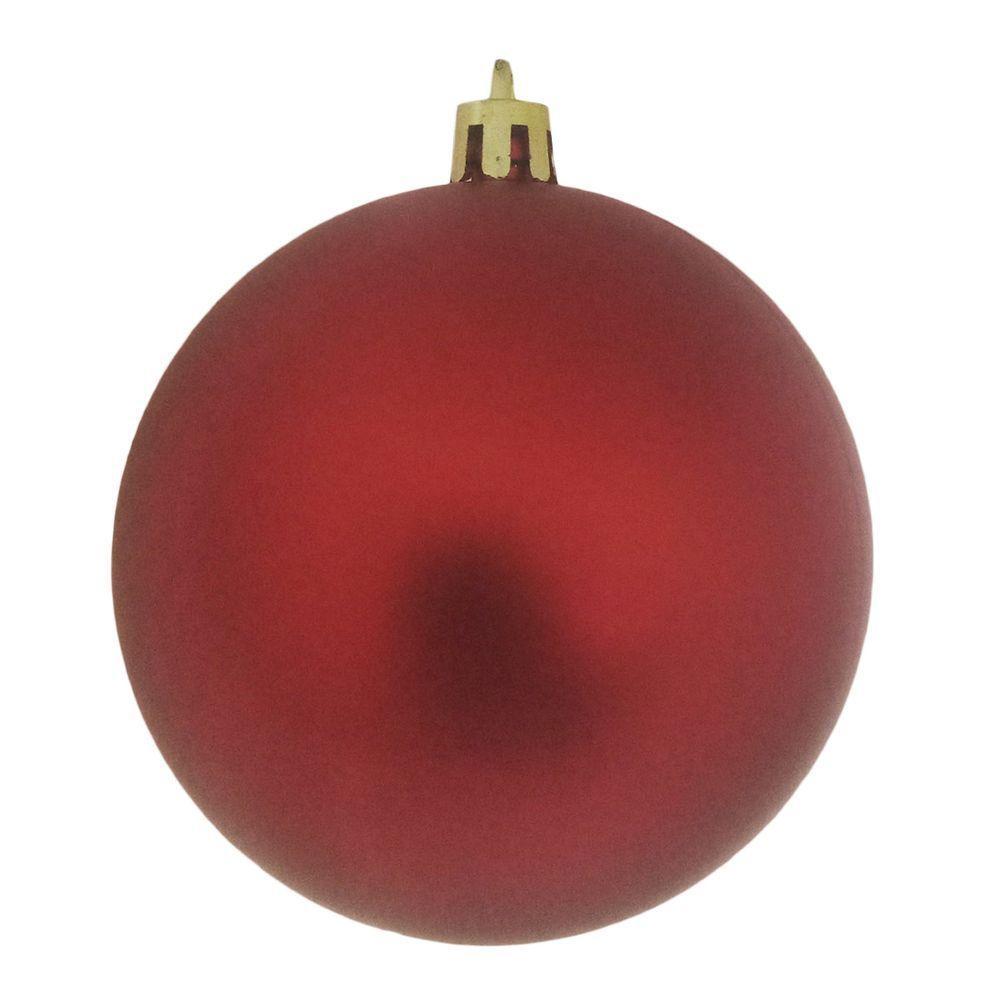 Bola De Natal Vermelha Kit Misto 8cm - 6 Unidades - 4