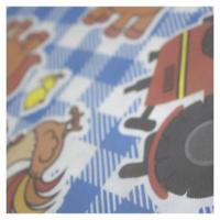 Toalha De Mesa Fazendinha Azul Tnt 70cm X 70cm - 5 Unidades - 3