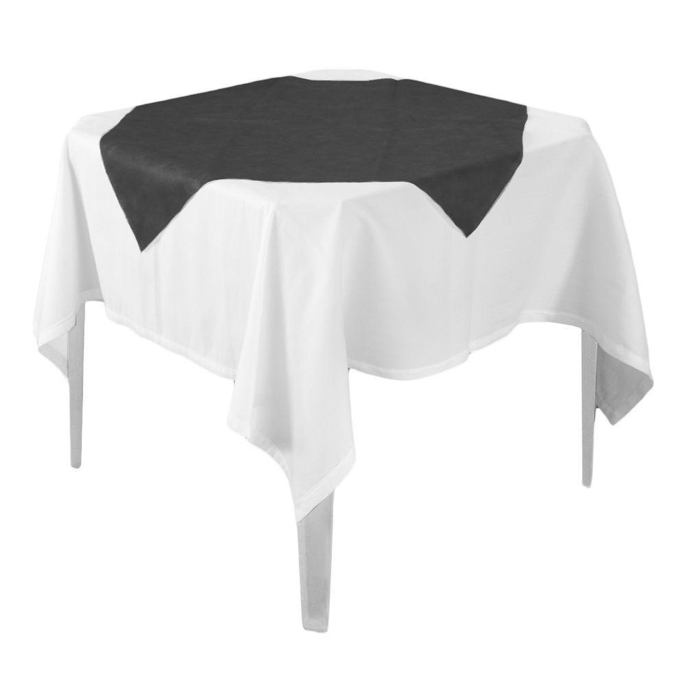 Toalha De Mesa Liso Preto Tnt 70cm X 70cm - 10 Unidades - 1