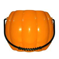 Balde De Abóbora Halloween Laranja Som E Luz - 3