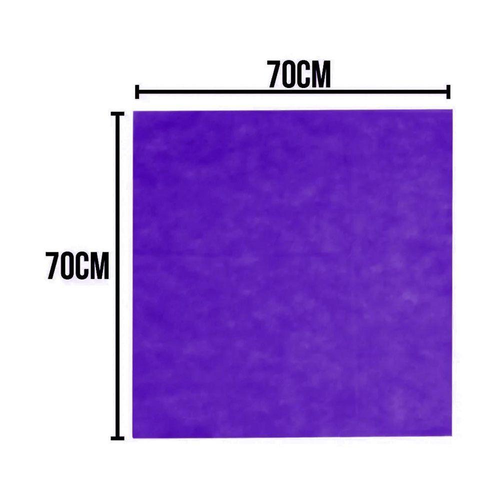 Toalha De Mesa Liso Roxo Tnt 70cm X 70cm - 10 Unidades - 3