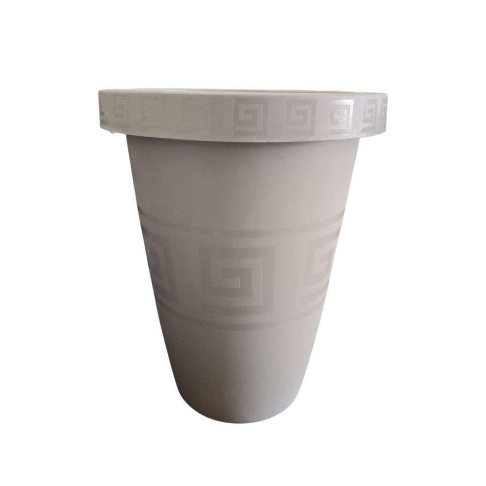Vaso Grego Redondo 5 Litros - 27cm X 21cm Cor Areia - 3