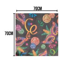 Toalha De Mesa Carnaval Tnt 70cm X 70cm - 5 Unidades - 3