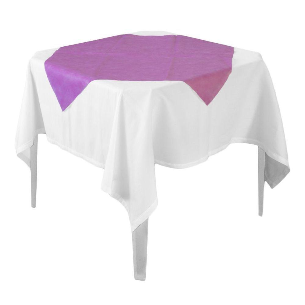Toalha De Mesa Liso Pink Tnt 70cm X 70cm - 10 Unidades - 1