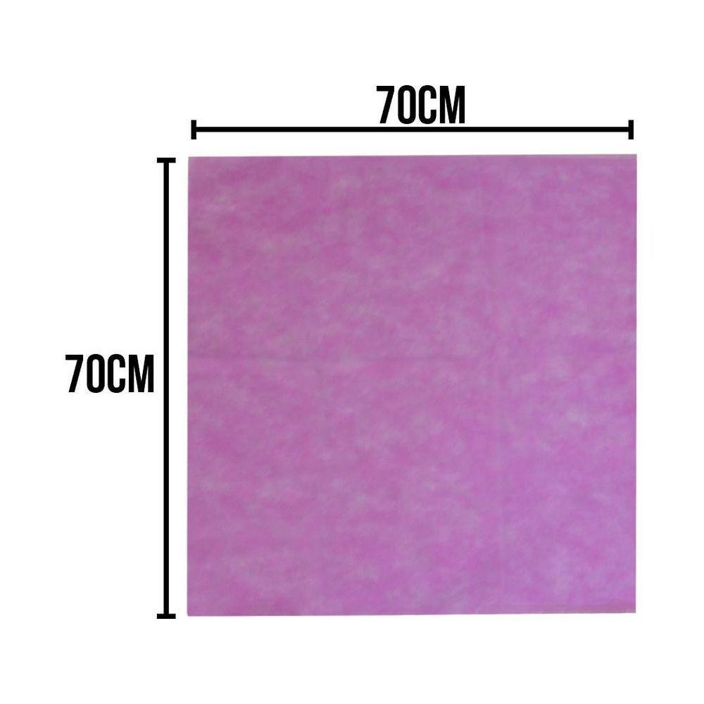 Toalha De Mesa Liso Pink Tnt 70cm X 70cm - 10 Unidades - 4