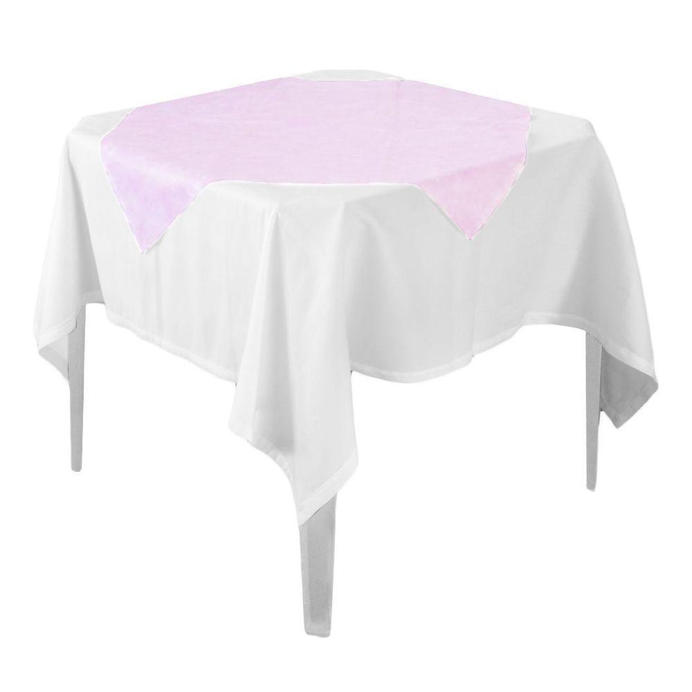 Toalha De Mesa Liso Rosa Claro Tnt 70cm X 70cm - 10 Unidades - 1