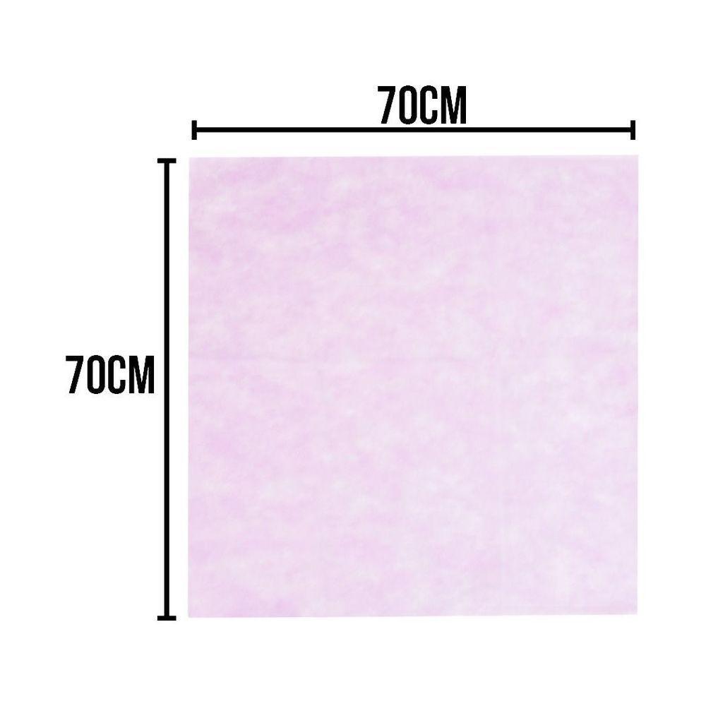 Toalha De Mesa Liso Rosa Claro Tnt 70cm X 70cm - 10 Unidades - 4