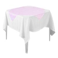 Toalha De Mesa Liso Rosa Claro Tnt 70cm X 70cm - 10 Unidades - 1