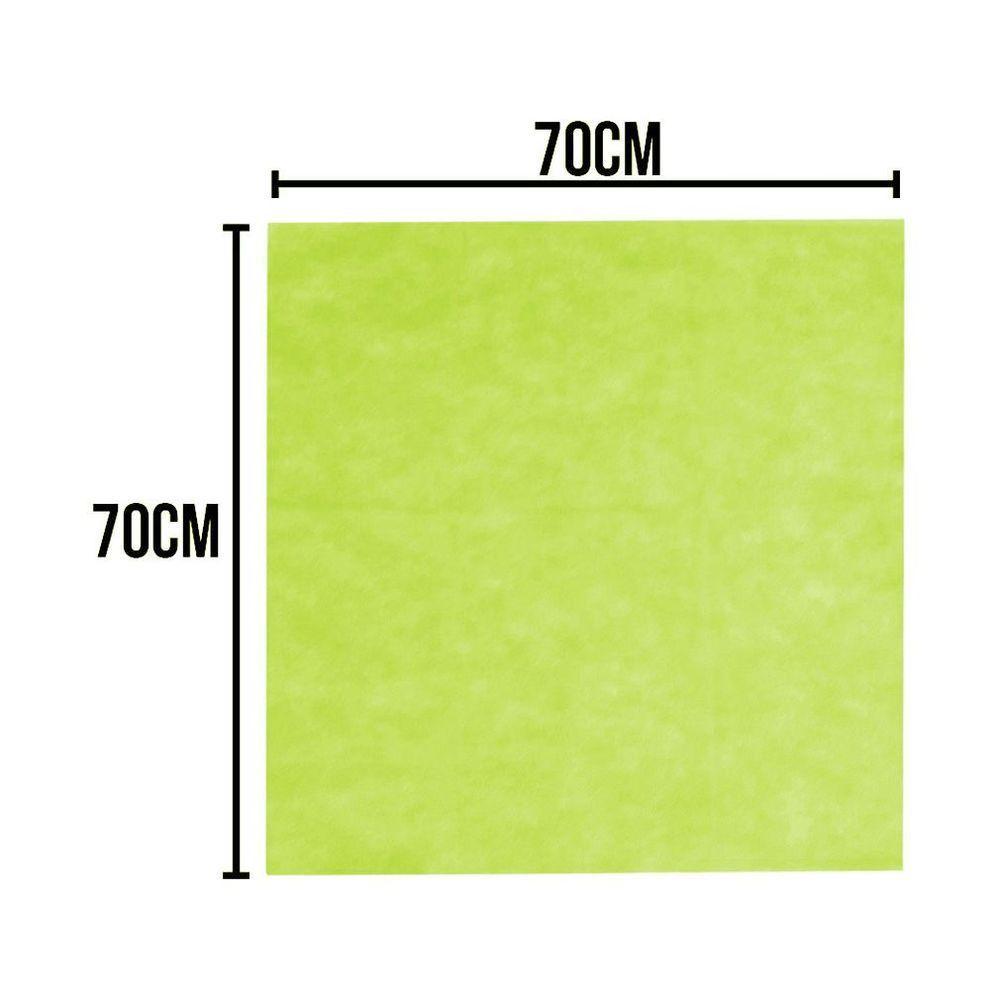 Toalha De Mesa Liso Verde Limão Tnt 70cm X 70cm - 10 Un - 4