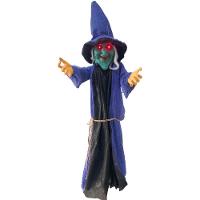 Boneco Bruxa Fantasma Halloween Com Som E Luz - 1