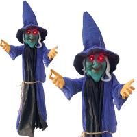 Boneco Bruxa Fantasma Halloween Com Som E Luz - 2