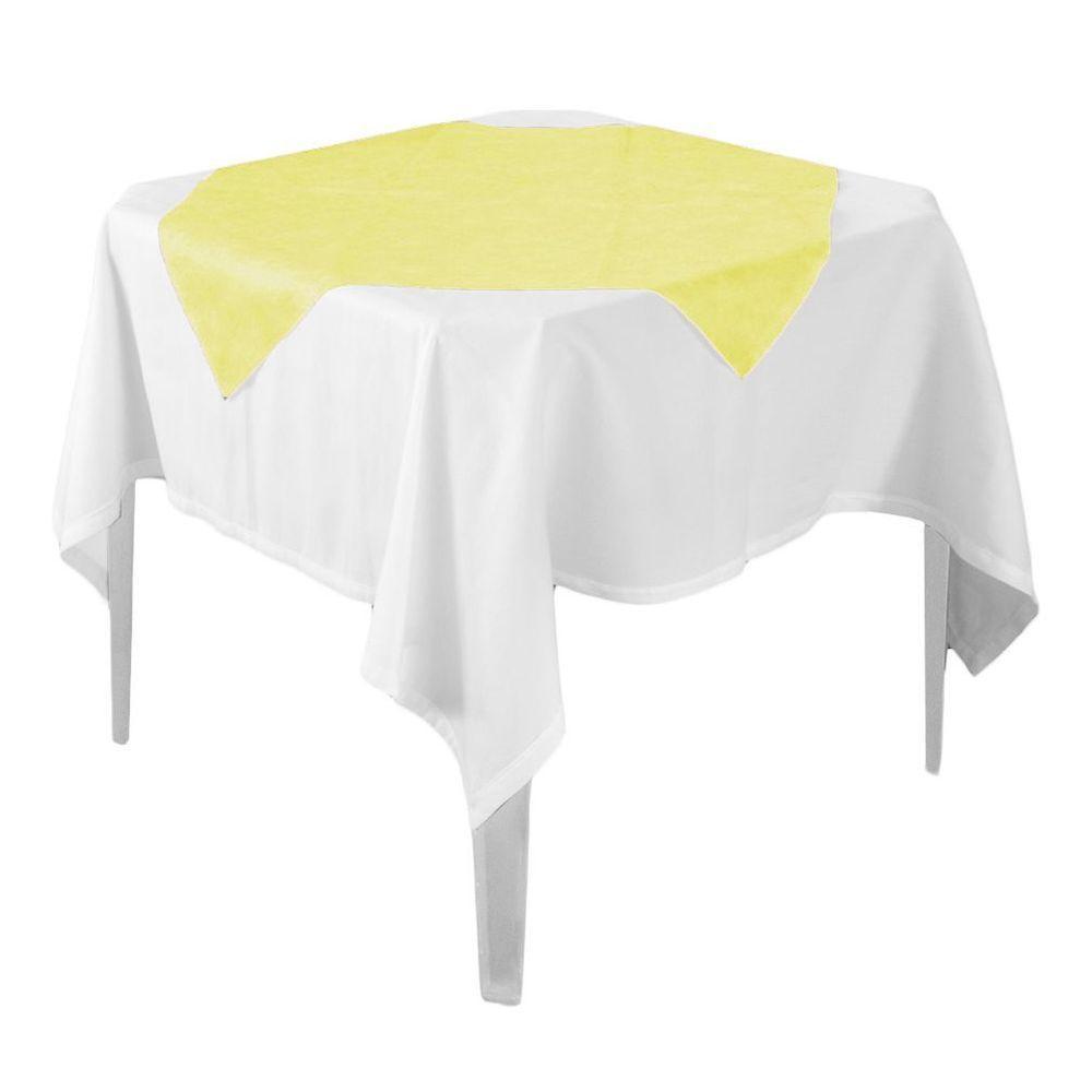 Toalha De Mesa Liso Amarelo Tnt 70cm X 70cm - 10 Unidades - 1