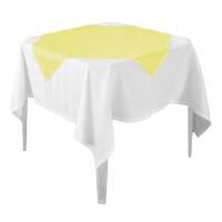 Toalha De Mesa Liso Amarelo Tnt 70cm X 70cm - 10 Unidades - 1