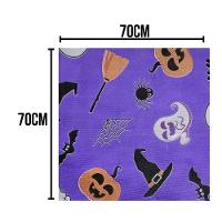 Toalha De Mesa Halloween Roxa Tnt 70cm X 70cm - 5 Unidades - 3