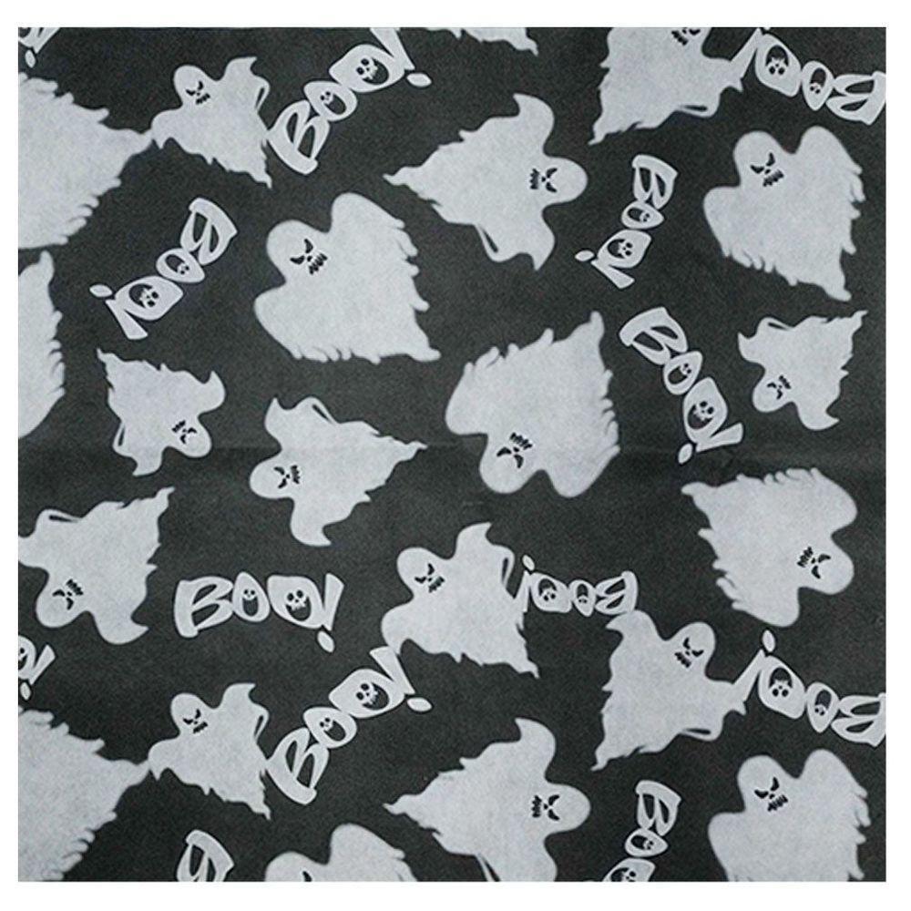Toalha De Festa Halloween Assombrada Tnt 70cm X 70cm - Pacote Com 5 Unidades - 2