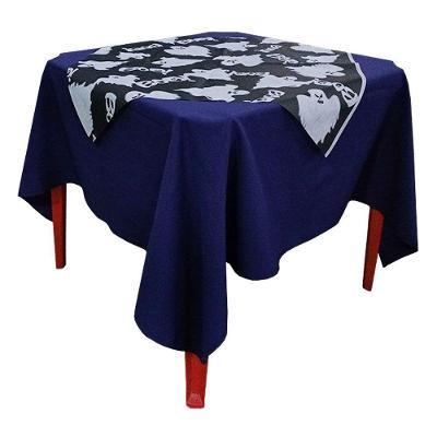 Toalha De Festa Halloween Assombrada Tnt 70cm X 70cm - Pacote Com 5 Unidades