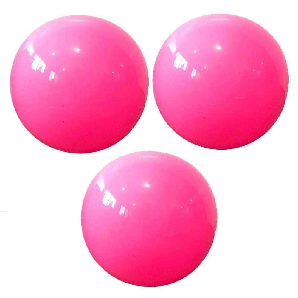 Bola De Vinil Lisa Rosa Neon - 14 Polegadas - 1 Unidade - 3