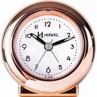 Relógio Despertador Quartz Redondo De Mesa Rosé - Rosé - 1