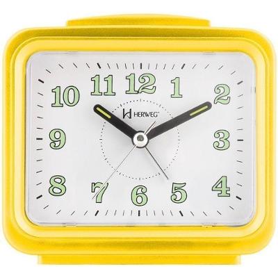 Relógio Despertador Branco Dois Alarme Super Alto Pilha Amarelo - Amarelo
