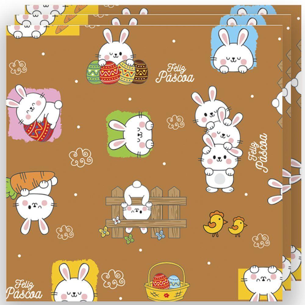 Embalagem Para Ovo De Páscoa Turminha Feliz 69cm X 89cm - 3 Un - 1