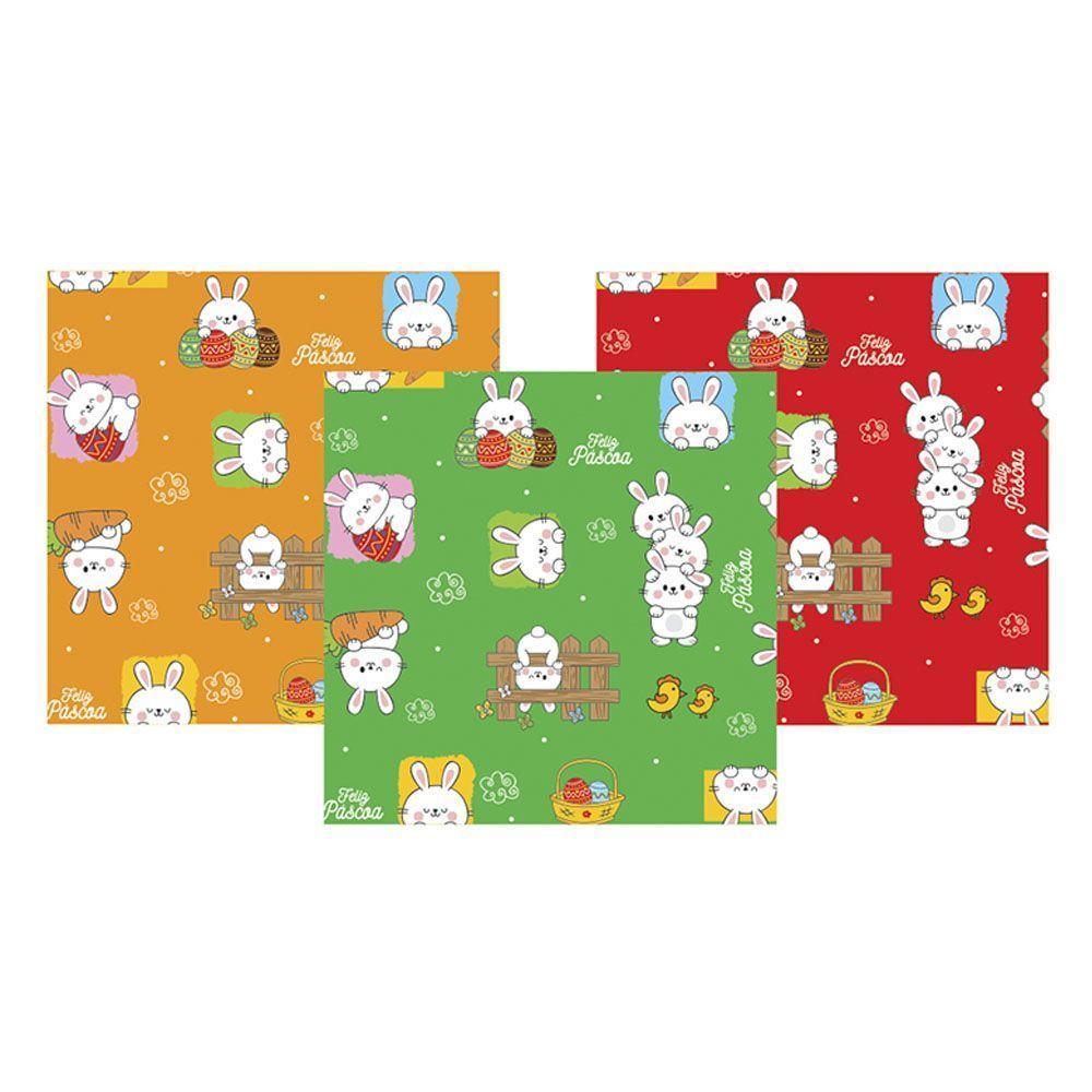 Embalagem Para Ovo De Páscoa Turminha Feliz 69cm X 89cm - 3 Un - 3