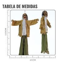 Boneco Esqueleto Halloween Com Som E Movimento - 8