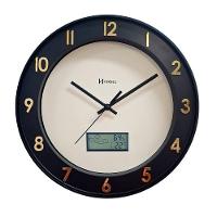 Relógio Parede Herweg Dourado E Preto Silencioso 34,6cm 6864 Preto - Preto - 1