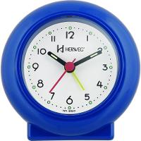 Despertador Analógico Redondo Tradicional Quartz Azul - Azul - 1