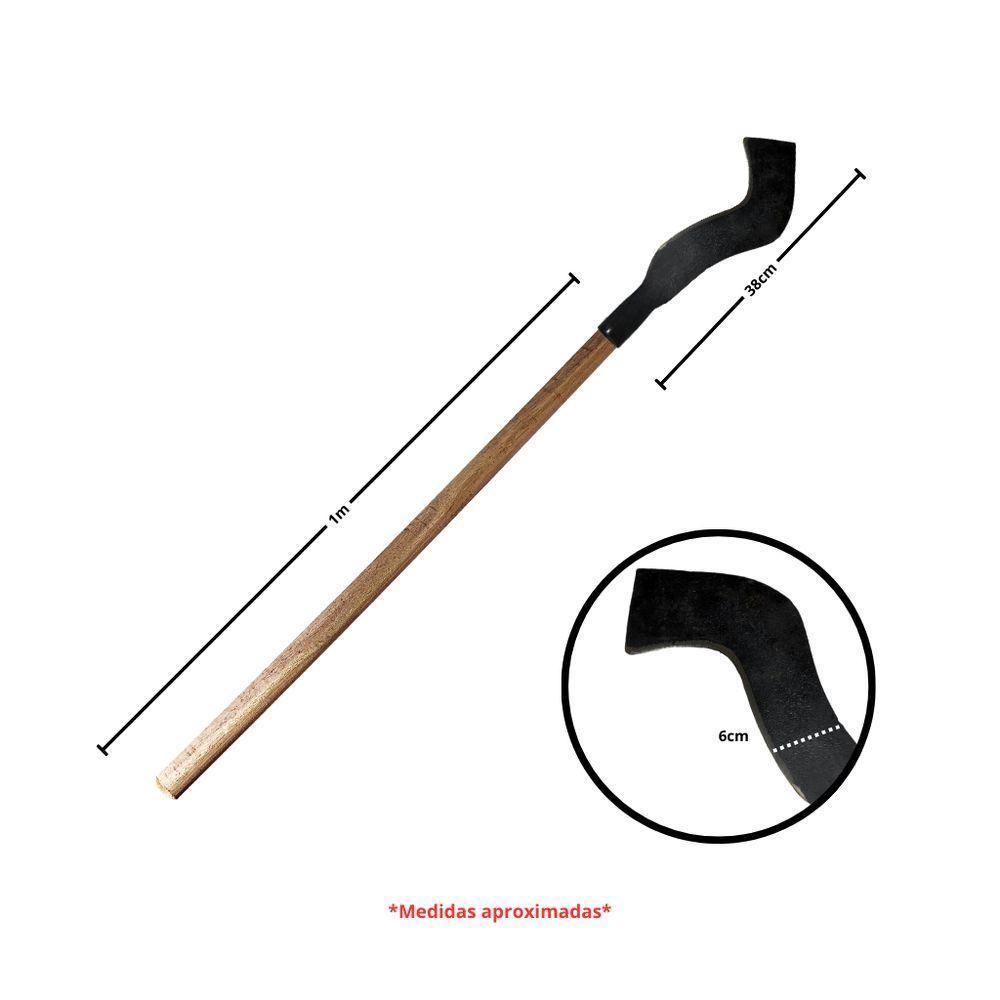 Foice Ferreiro Planalto Esquerda Com Cabo Madeira Do Norte- Fp - 2