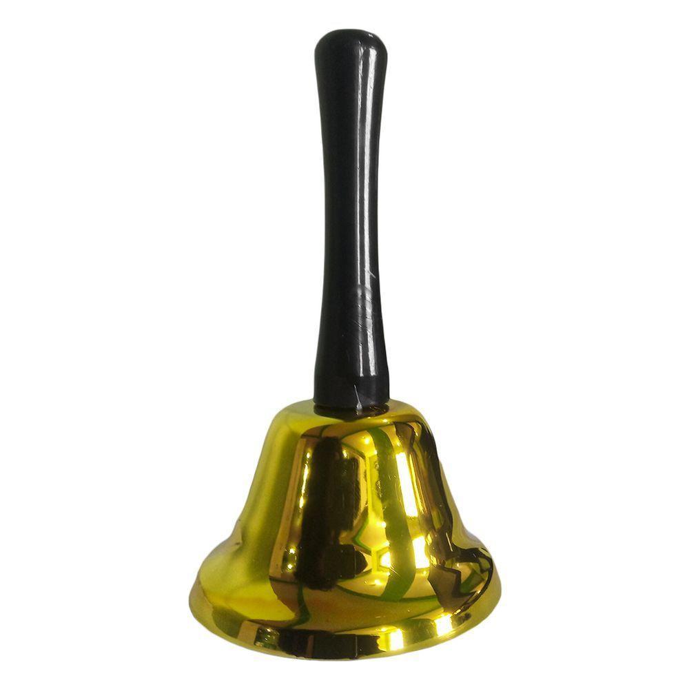 Sino De Natal Papai Noel Dourado - 1