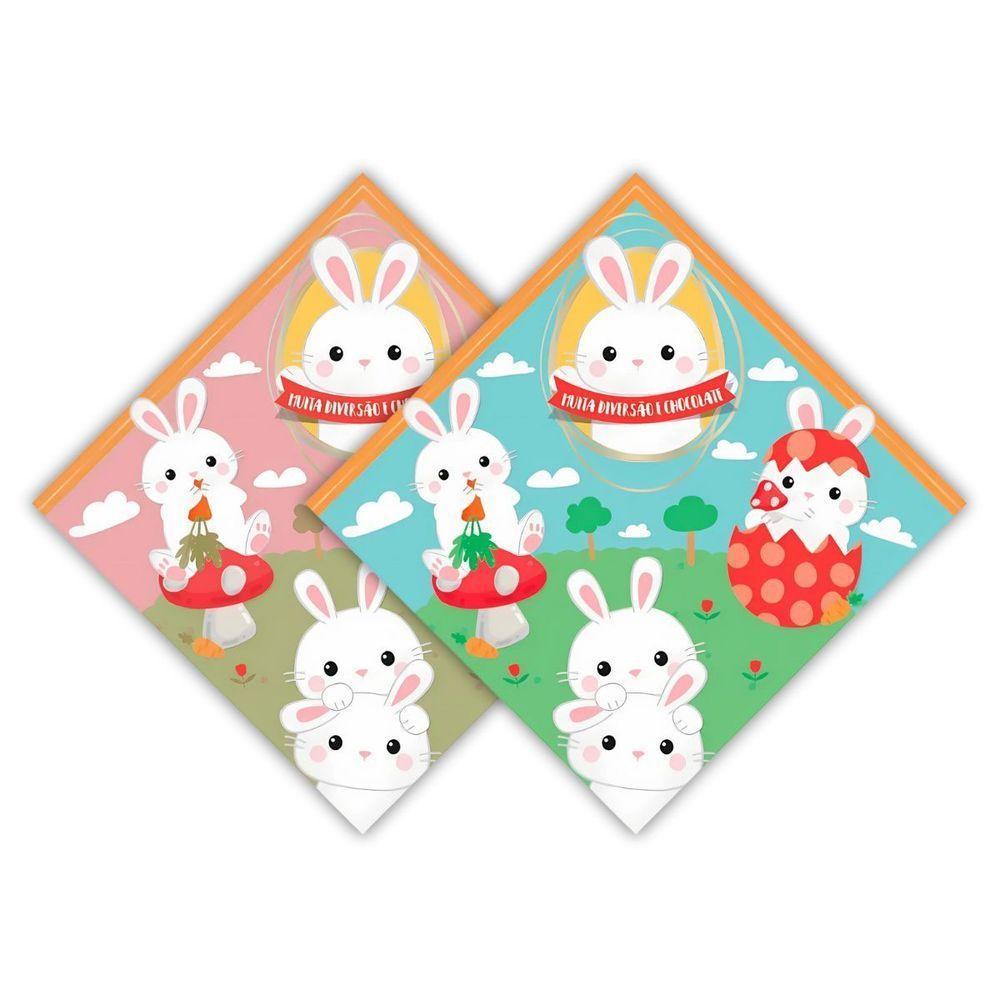 Envelope Estampado Para Ovo Páscoa 350g A 500g - 25 Un Cor Rosa - 1