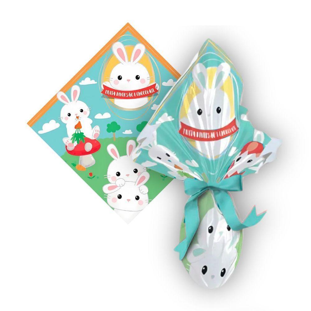 Envelope Estampado Para Ovo Páscoa 350g A 500g - 25 Un Cor Rosa - 5