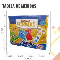 Jogo Pedagógico Dominó Conhecendo As Formas - 28 Peças - 2