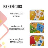 Jogo Pedagógico Dominó Conhecendo As Formas - 28 Peças - 4