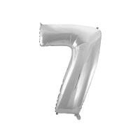 Kit Arranjo De Balões Número 7 Prata - 13 Itens - 2