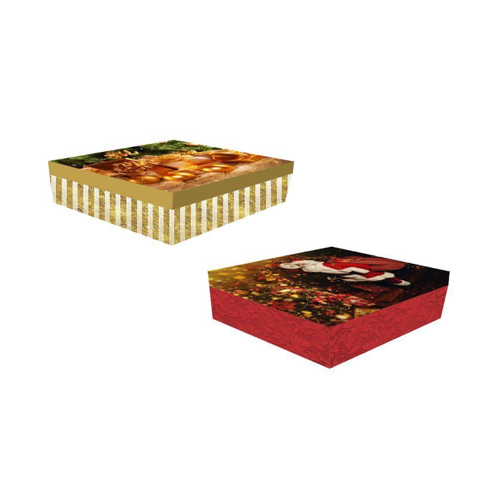 Caixa De Presente Natal - 20cm X 9cm - 1