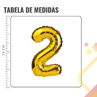 Kit Balões Metalizados 2025 Dourado - 75cm - 3