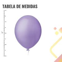 Balão De Látex Liso Lilás 8 Polegadas - 50 Unidades - 4