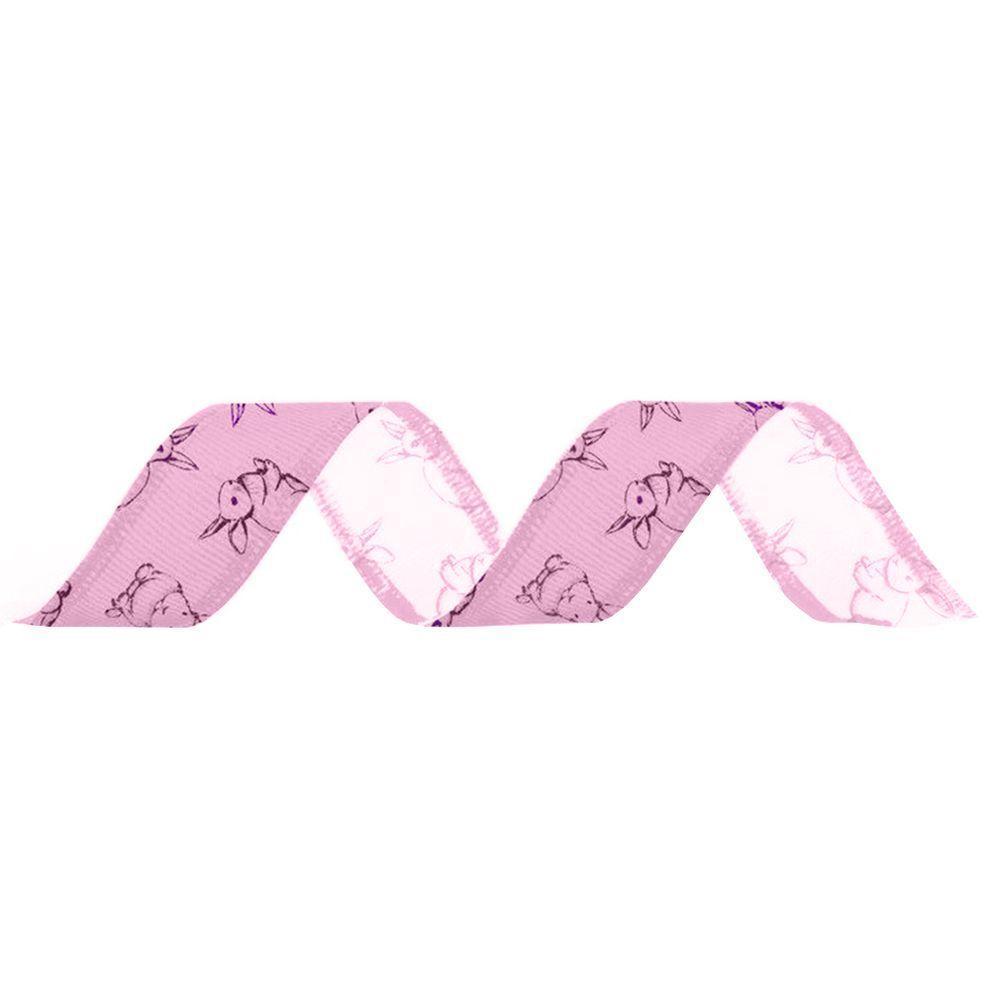 Fita De Páscoa Coelho Rosa - 27mm X 10m - 1