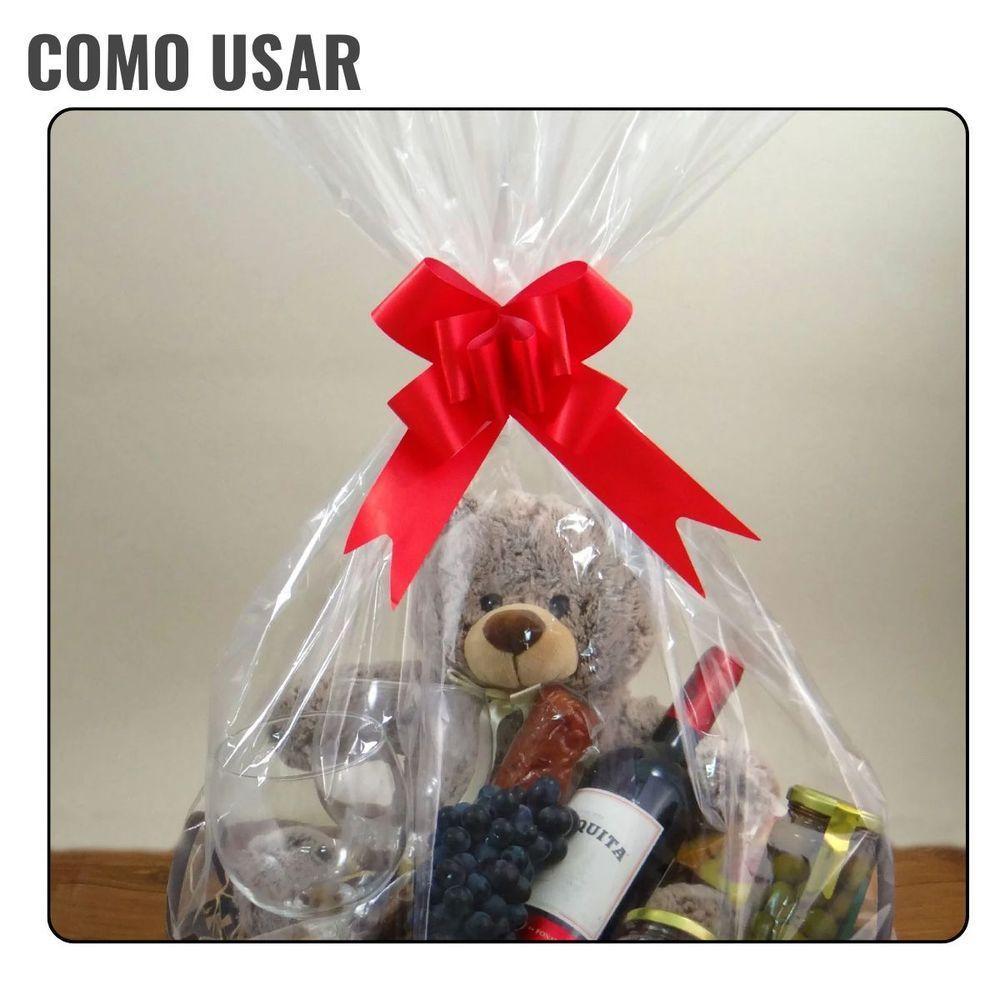 Saco Poli Para Cestas Páscoa 80cm X 90cm - 3 Unidades - 4