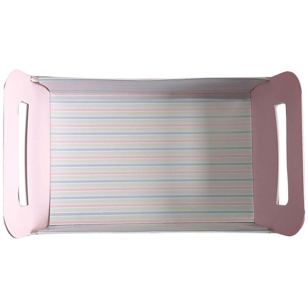 Cesta De Papel Páscoa Candy Rosa 19cm X 13cm X 5cm - 3