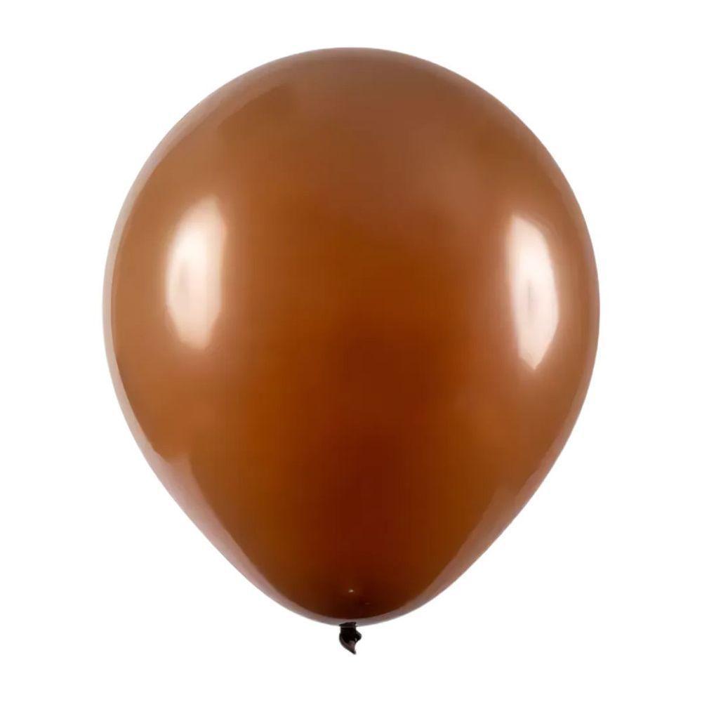 Balão De Látex Marrom - 9 Polegadas - 50 Unidades - 1