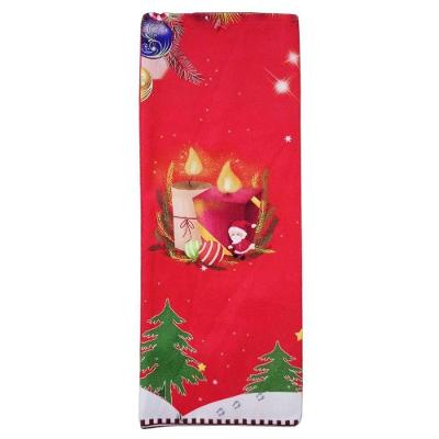 Saco De Tecido Natalino Para Garrafa De Vinho - 35cm