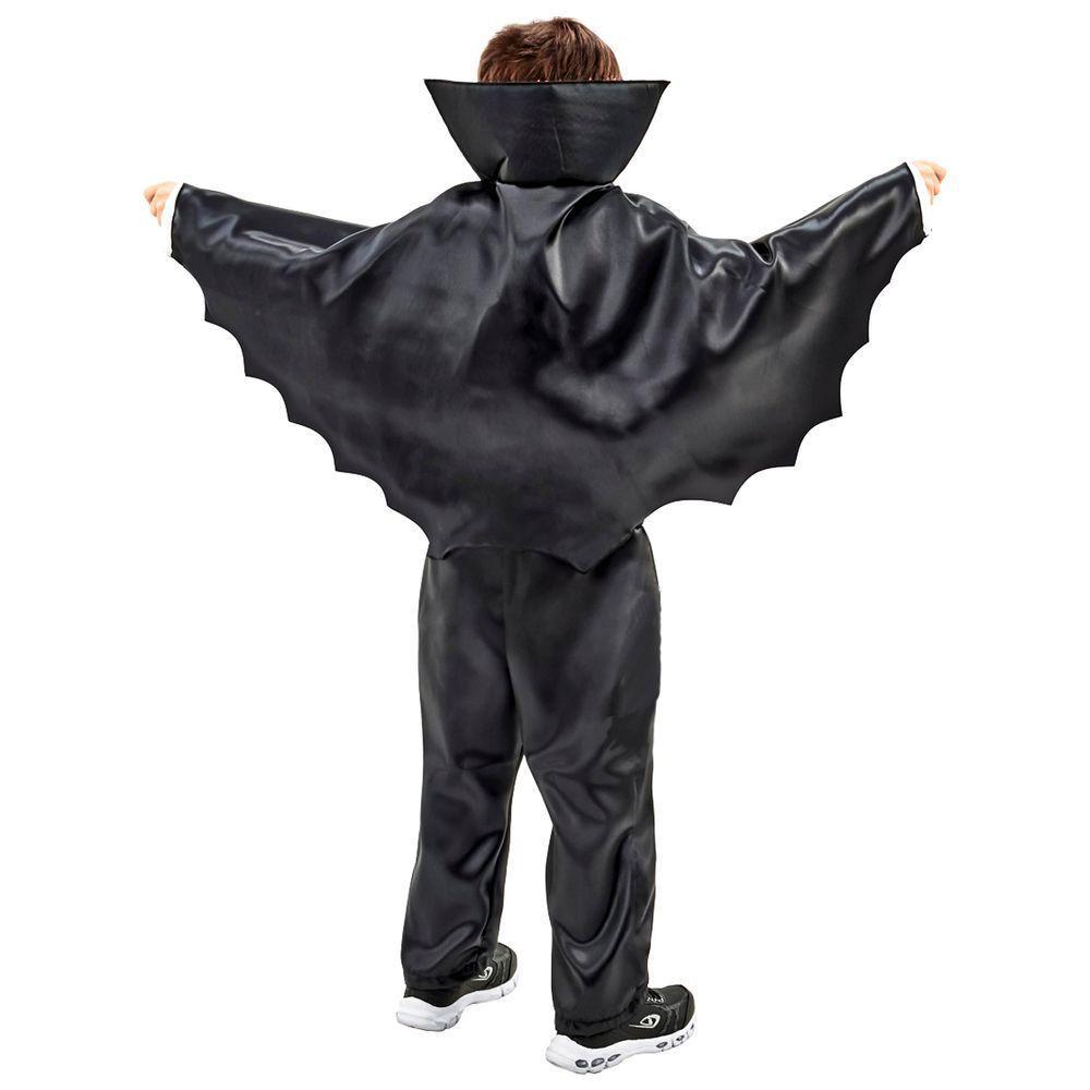 Fantasia Drácula Infantil Longa Com Capa Tamanho G - 2