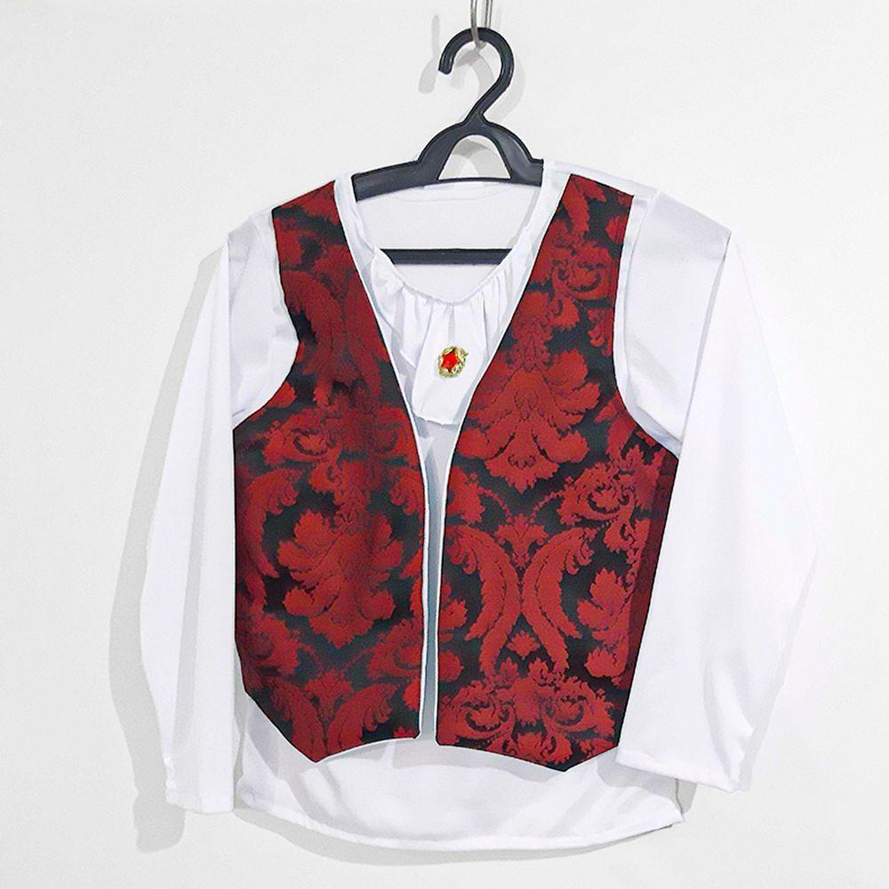 Fantasia Drácula Infantil Longa Com Capa Tamanho G - 3