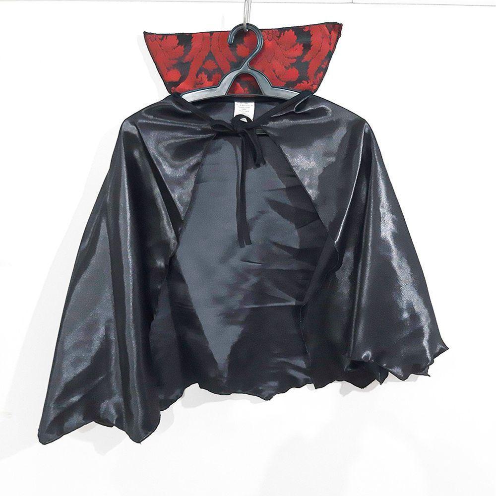 Fantasia Drácula Infantil Longa Com Capa Tamanho G - 5