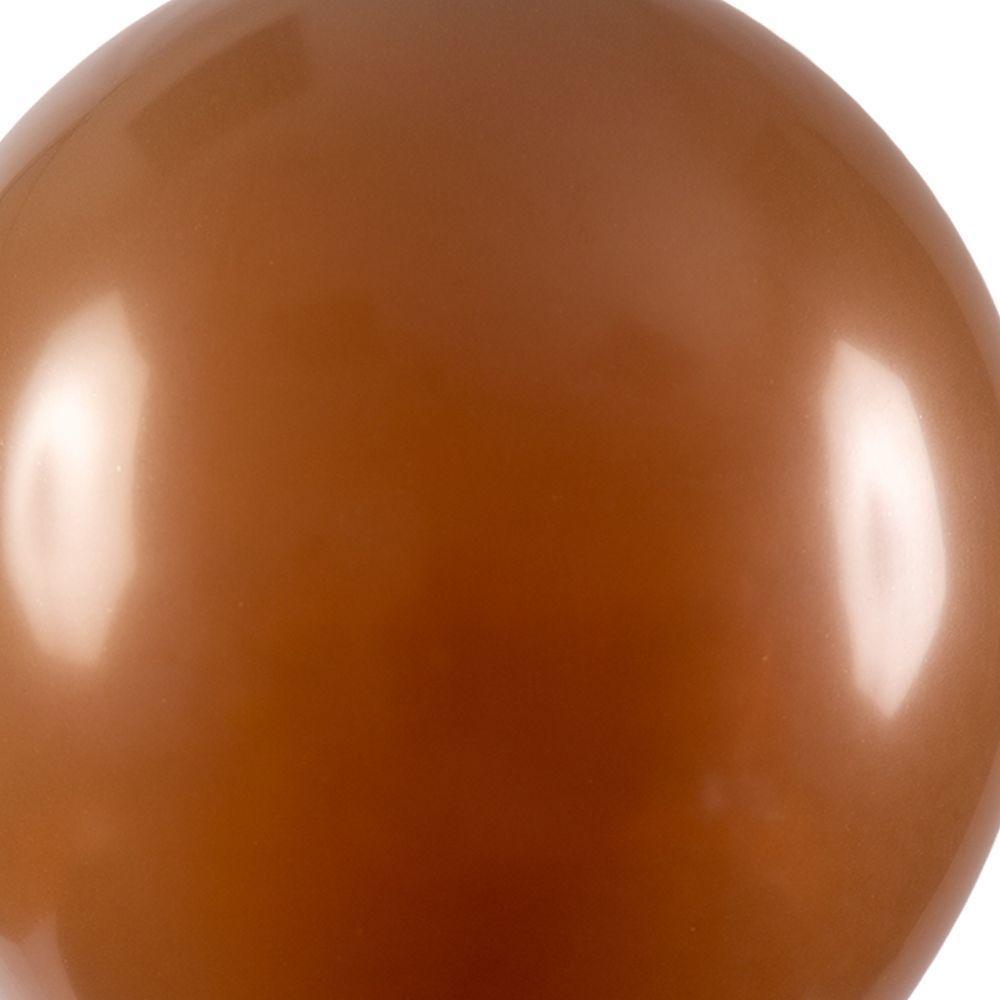 Balão De Látex Marrom - 12 Polegadas - 24 Unidades - 2